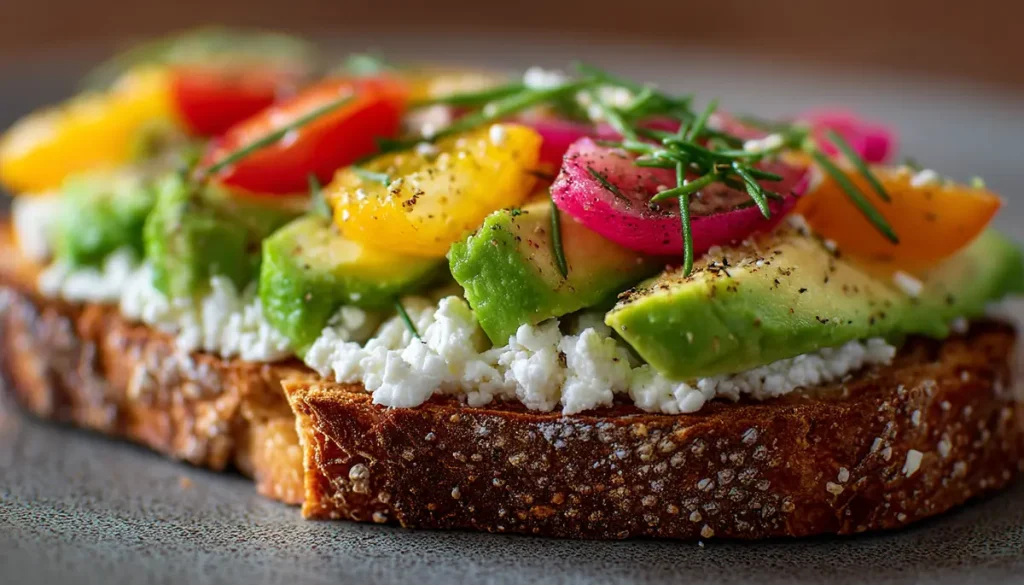 recette toast avocat fromage frais