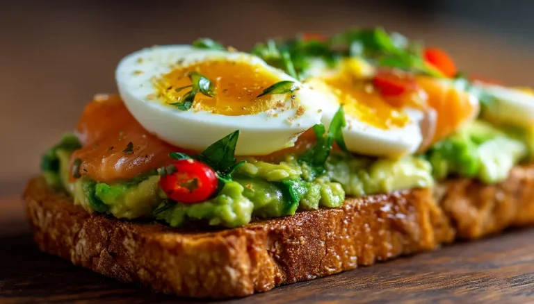 recette toast avocat saumon oeuf
