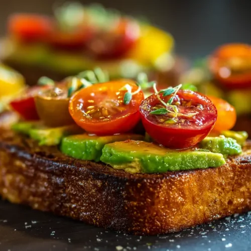 recette toast avocat tomate