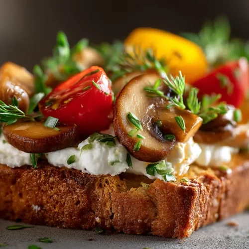 recette toast champignon