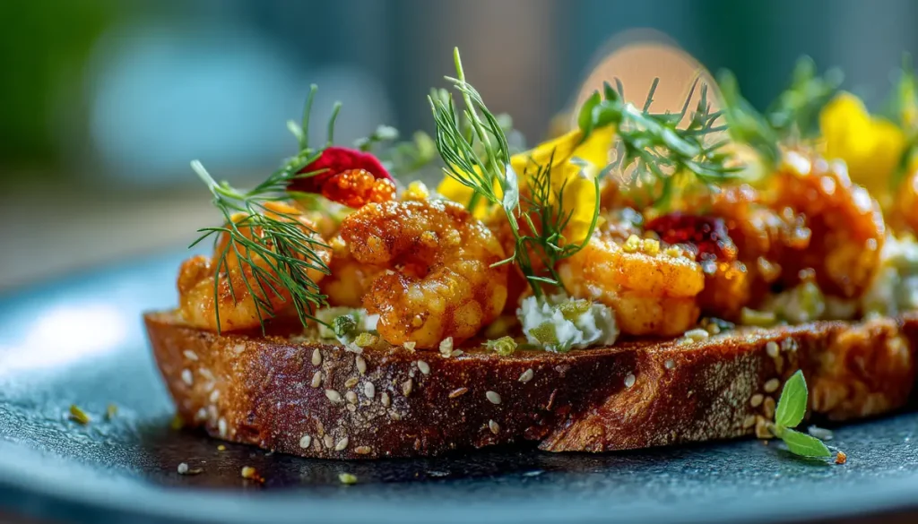 recette toast crevette