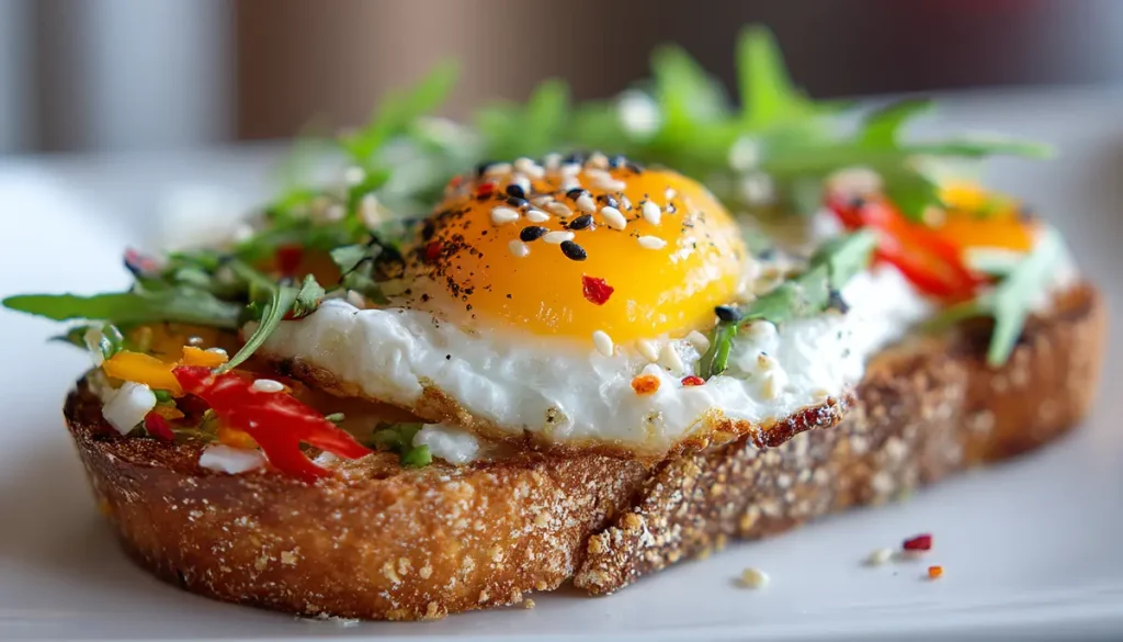 recette toast oeuf