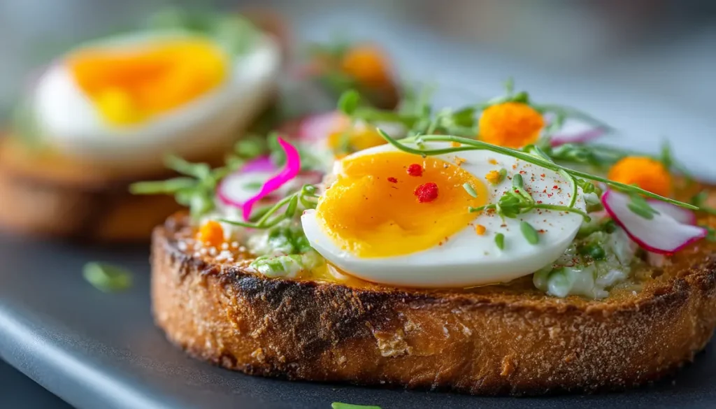 recette toast oeufs de lump