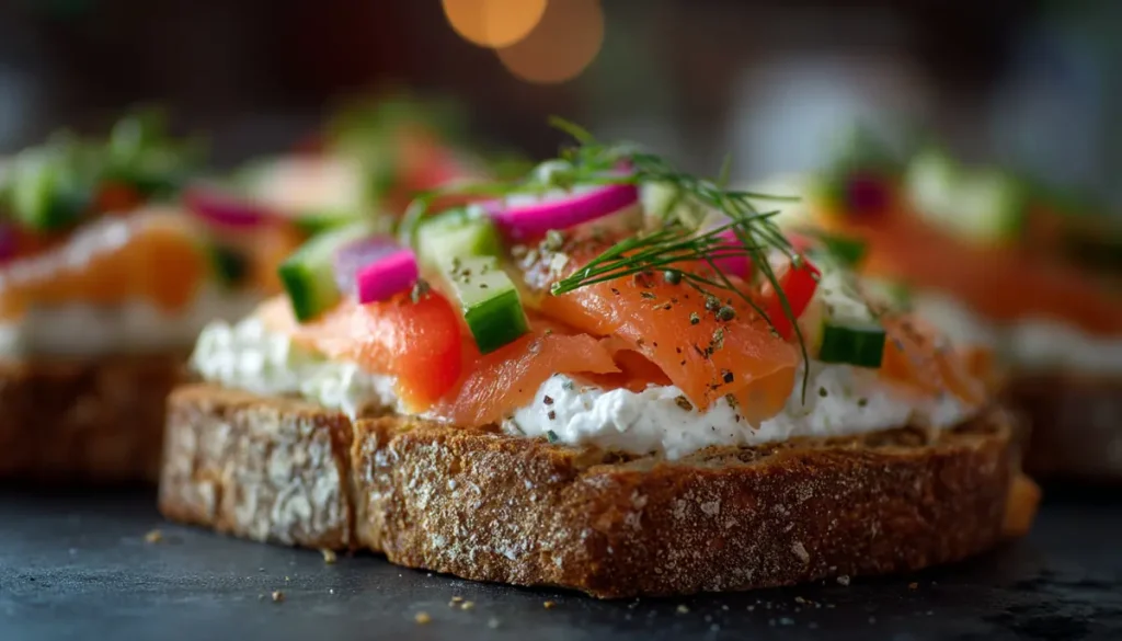 recette toast saumon fumé fromage frais