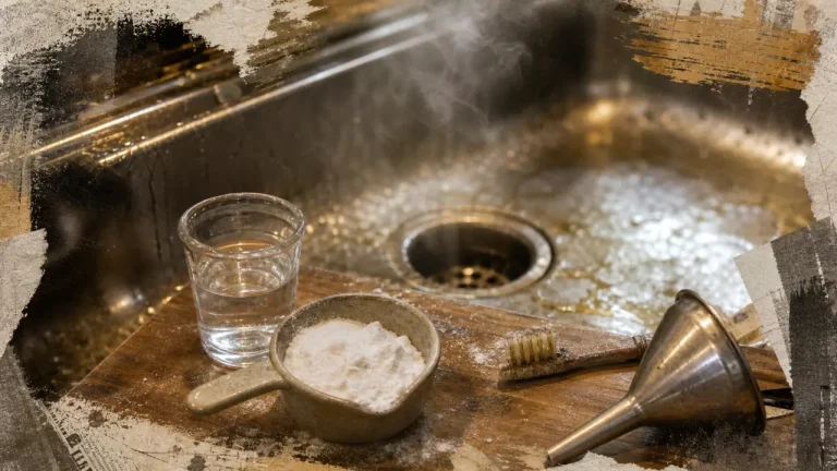 Vinaigre et bicarbonate pour désodoriser canalisation et stopper les odeurs