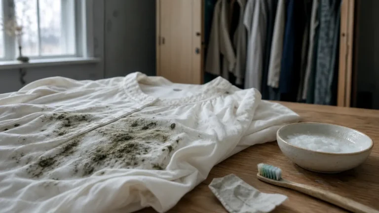Enlever les moisissures sur du tissu : chemisier en coton moisissure