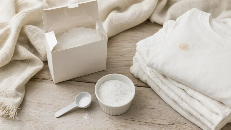 Produit blanchissant pour linge : percarbonate pour linge blanc jauni et taché