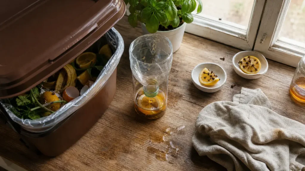 Tuer des mouche maison : piège vinaigre citron