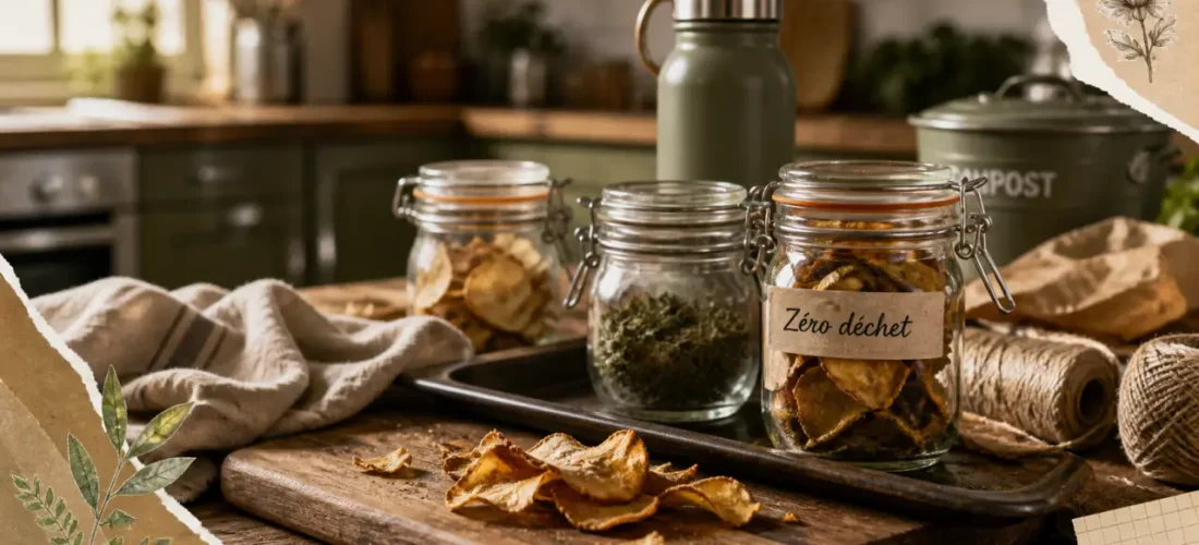 Cuisine zéro déchet : bocaux et restes, gestes à 200°C