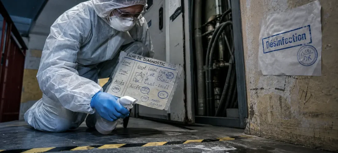 Technicien EPI entreprise désinfection Lyon, diagnostic nuisibles