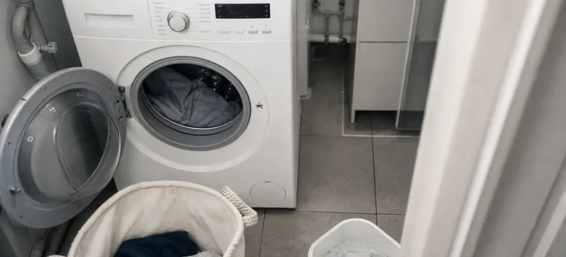 Petite machines à laver slim : mini lave-linge compact en buanderie