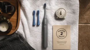 Quelle brosse à dent électrique choisir : brosse sonique et minuteur 2 minutes