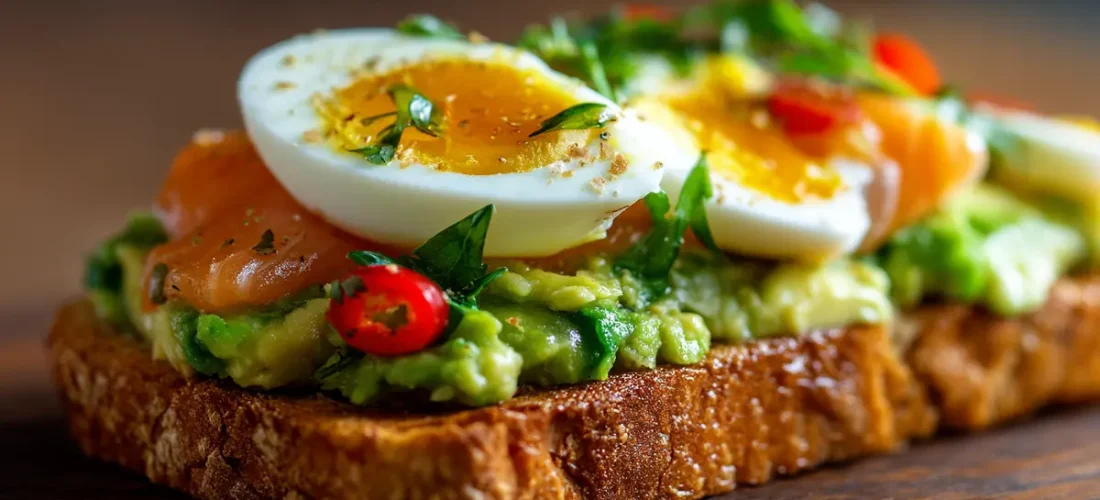 recette toast avocat saumon oeuf