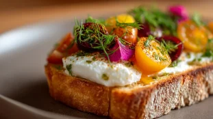 recette toast burrata